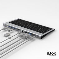 Feeltek 11 In 1 Usb-C Keyboard Hub - Gray !! Ready