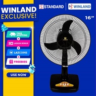 Standard Appliances by Winland 16 inch 3-Speed Desk Fan / Electric Fan SDS-16B