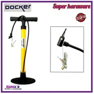 DOCKER Hand Pump /Pam Angin Tayar/pam tayar kereta/pam tayar basikal/pam angin tayar kereta/pam basi