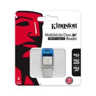 Kingston 金士頓 MobileLite Duo 3C Type-C 雙介面讀卡機 MicroSD 適用 OTG