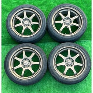 , honda CR Z Mugen GP MUGEN aluminum wheels 1 set 4pcs tires included, 2021, 215/45/R17