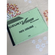 Suzuki V100 Parts Catalogue / Buku Part Katalog (Photostat)