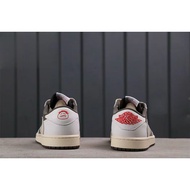 Jordan/Air Jordan AJ1 Low-Cut Co-Branded Travis Scott Barb Low-Cut