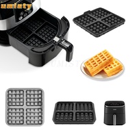 UMISTY 1pcs Waffle Baking Mold, Square Reusable Air Fryer Waffle Maker, Silicone Waffle Mould for Ni