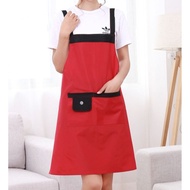 Pinyou Life > Solid Color Thickened Sleeveless Apron Workwear Cleaning Cooking Chef Simple Fashion W