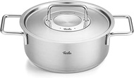 Fissler Pure Collection Rondeau with Metal Lid - Stainless Steel Cooking Pot with Lid - German Quali