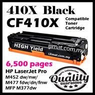 BLACK 410X CF410X CF411X CF412X CF413X Compatible Toner for HP Color LaserJet M452dw M452dn M452nw M