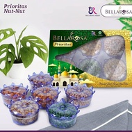 Bellarosa Priority Nuts - Nuts 6 Eid Al-fitr Parcel Cake Jars | Bellarosa Prioritas Nut - Nut 6 Toples Kue Hampers Parcel Lebaran Idul Fitri