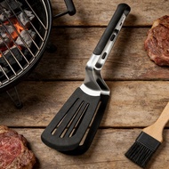 2 in 1 Grill Spatula Tongs Anti-Scald Kitchen Turner Spatula Tongs for Steak Fish Shrimp Lamb Bread 