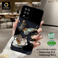 HP OZORA - Latest SAMSUNG A12 / M12 Softcase - Butterfly Fashion Case - SAMSUNG A12 / M12 Phone Case