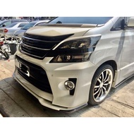 Toyota vellfire alphard v1 V2 front bumper Vlip v lip diffuser skirt anh10 anh20 Sixth sense bodykit