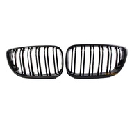 F22 facelift Double trip Gloss black grille for BMW 2 series F22 F23 front bumper grille 2014 2015 2