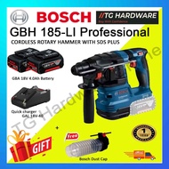 Bosch GBH 185-LI Professional Cordless Rotary Hammer with SDS Plus Carbon Brushed Cordless Hammer Dr