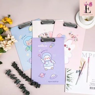 114 Paper Clipboard A4 | Korean Style Stationary Flamingo Elephant Theme | Cute Stationery Cardboard