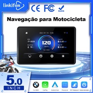 Linkifun MT3 Pro 5 Inch Motorcycle Display for BMW Wireless Apple CarPlay Android Auto Wonder Wheel 