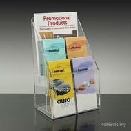 Acrylic Custom-Made Booklet Rack Plexiglass Two-Layer Rack 6 Grids Data Acrylic Promotional Single R