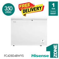 [FREE SHIPPING] Hisense 8-in-1 Super Freeze 300L Chest Freezer - Model: FC428D4BWYS / FC428