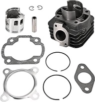 Cylinder Big Bore Kit with 10mm Piston Pin Compatible with Yamaha Jog Zuma 2 Stroke 50cc 70cc for Mi