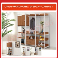 [LOCAL SELLER] MULTI PURPOSE OPEN WARDROBE / DISPLAY CABINET /BOOKSHELF (FREE DELIVERY AND INSTALLATION)