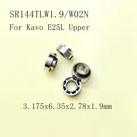 10pcs Hanpiece Dental Ceramic Bearings SR144TLW1.9/W02N 3.175x6.35x2.78x1.9 For KaVo Contra Angle He
