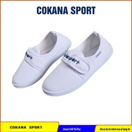 Asia Shoes White with Velcro Straps G09 W06 Fabric G09 W06 - Cokana Sport