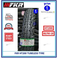 [TUBELESS] TAYAR FKR TUBELESS TYRE HT200 ( BUNGA TT100 ) EPSILON 80/90-18 [ TAYAR 2024 ]