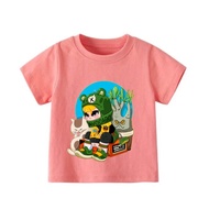 Girls T-shirt, soft and airy, with cute print AT555