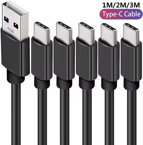 10pcs Fast Quick Charging Type C to USB A Data Charger Cable 1m 2M 3M Cables For Samsung Galaxy S10 
