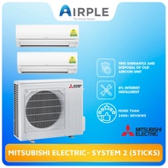 MITSUBISHI ELECTRIC- System 2 (5TICKS)- Highest 5 Stars Rated Aircon Installation - Airple Aircon