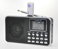 Speaker Mini Radio Digital LCD L-938B AM FM MP3 MicroSD TF FD Player