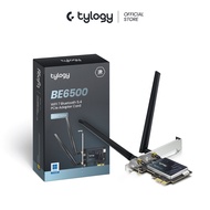 Tylogy การ์ดไวไฟ WiFi 7 BE6500 PCIe Network Adapter Card รองรับ Bluetooth 5.4 ตัวรับสัญญาณไวไฟสำหรับ