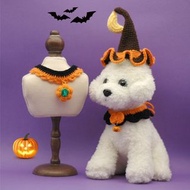 現貨🎃萬聖節打扮寵物手工編織頸圈 針織頸圈 萬聖節狗狗造型飾物 萬聖節狗狗頸圈 貓貓萬聖節造型 萬聖節貓頸圈 寵物萬聖節衣服｜Halloween pet clothes Halloween pet c