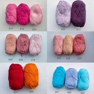 READY STOCK 100% COTTON YARN BENANG KAIT KAPAS CROCHET KNITTING 2.0MM