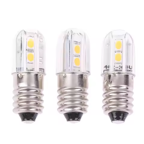 E10 Led Bulb 6V 12V 24V Upgrade Bulbs 4LED Lamp Replacement For Torch Indicator Bulb Headlight Motor