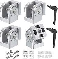 QUARKZMAN Pack of 2 Die-Cast Aluminium Swivel Joint 180° Adjustable Flexible Swivel Connector with M