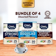 (Bundle of 4) OWL Everyday Favourites 100% Freeze-Dried Instant Coffee, 25/30 sticks  (Expiry: March