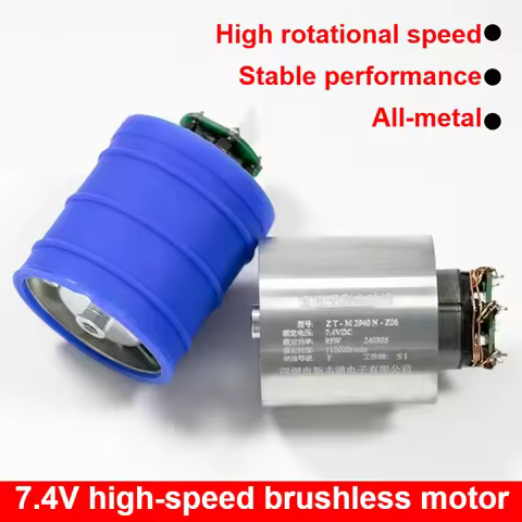 1pc 130000 RPM turbo blower high-speed brushless motor 110000 RPM violent fan 7.4v DC brushless moto