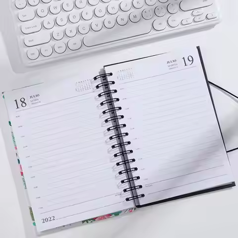 Diary Notebook, 165 Sheet Notepads, Schedule Book for Stationery Office Decoration, Planner Diary