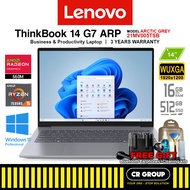 Lenovo ThinkBook 14 G7 ARP - AMD Ryzen 5 7535HS - AMD Radeon 660M - 16GB RAM - 512GB SSD (3Yrs Lenov