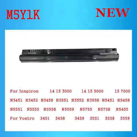 M5Y1K Battery For DELL Vostro 3451 3458 3459 3551 3558 3559 N5559 N5755 N5758 For battery K185W M5Y1