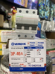 Cầu dao tự động Aptomat MCB 3 pha Sino Vanlock 10A-16A-20A-25A-32A-40A-50A-63A-80A-100A - Hàng chính