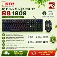 R8 1909 Keyboard + Mouse Set Specialized in 7-Color Led Mechanical Gaming - New Item - Full Box