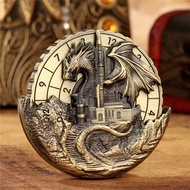 Antique Dragon Castle Shape Metal DND Dice Roulette 7-in-1 Spinning Dice Roller for Dungeons and Dra