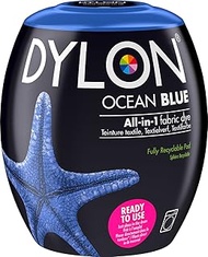 DYLON Washing Machine Fabric Dye Pod for Clothes & Soft Furnishings, 350g Γ’β¬β Ocean Blue