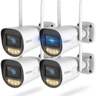 4 PCS 5MP CCTV Indoor/Outdoor Camera Wireless Security Home | 5G&2.4G WiFi | USB-Power |Night Vision
