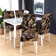boho pattern printed stretch chair cover for dining room office banquet chair protector elastic material armchair cover
