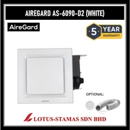 AireGard AS-6090-D2 Air Ventilation Exhaust Fan Silent Series (White) (Square) 90cfm 120cfm 4" - AS6