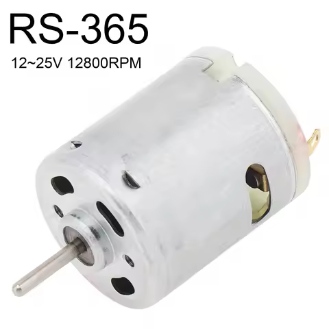 RS365 DC Motor 12-25V Massager Motor Hair Dryer Micromotor Piezoresistor and Carbon Brush for Office