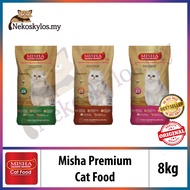 Misha Cat Food 8kg Cat Dry Food - Misha Seafood 8kg/ Misha Ocean Fish 8kg/ Misha  Chicken & Tuna 8kg