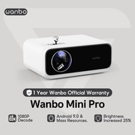 Wanbo Mini Pro Portable Projector Android 1080P Decode Home Cinema Low Noise HDMI Bluetooth Speaker